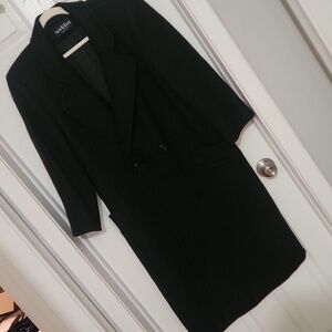 Black Double-Breasted Coat